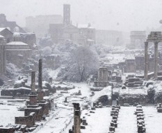 la neve a Roma